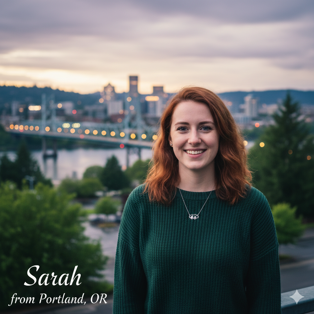 — Sarah from Portland, OR